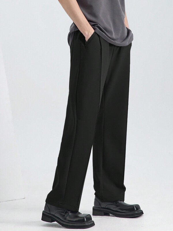 Men's Casual Business Straight Loose Fit Pants