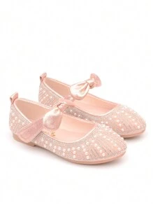 Girls' Princess Shoes, Children Soft Bottom Shoes, Baby Girls' Princess Shoes, Crystal Shoes, Pearl Children's Shoes, Rhinestone Formal Shoes