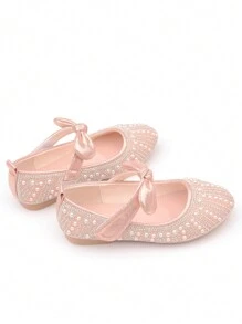 Girls' Princess Shoes, Children Soft Bottom Shoes, Baby Girls' Princess Shoes, Crystal Shoes, Pearl Children's Shoes, Rhinestone Formal Shoes