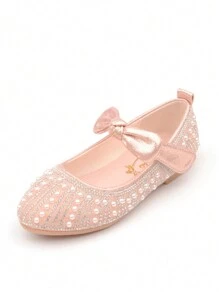 Girls' Princess Shoes, Children Soft Bottom Shoes, Baby Girls' Princess Shoes, Crystal Shoes, Pearl Children's Shoes, Rhinestone Formal Shoes