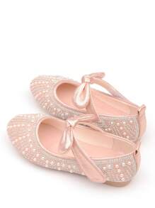 Girls' Princess Shoes, Children Soft Bottom Shoes, Baby Girls' Princess Shoes, Crystal Shoes, Pearl Children's Shoes, Rhinestone Formal Shoes