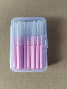 20pcs/50pcs Disposable Mini Eyebrow Brush Lightweight Eyebrow Lifting Brushes Micro Eyelash Brush Applicator Tool Portable Eyebrow Perm Brush