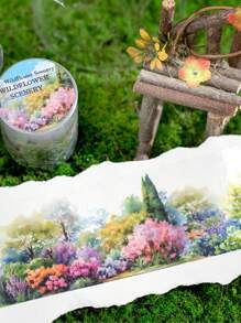 1 Rolle gartenbauliches bedrucktes dekoratives Klebeband für DIY-Scrapbooking, Magazine, Fotoalben, Planer, Geschenkboxen, Aufkleber zur Schulanfang