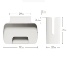 1 Pieza Organizador tipo cesta para cabecera, cesta de almacenamiento lateral para cuna de bebé, estantería colgante, contenedor de almacenamiento para escritorio