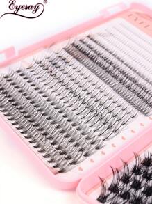 648PCS C Curl Individual Lash Clusters Multi-Type Natural Look Styles Lash Clusters Bottom Lashes, Light Volume, 40D Clusters Wispy&Ultra Soft&Super Light Reusable Individual Segmented False Eyelashes Eyelash Extension Kit For Beginner Use At Home Or On-The-Go For Daily Life&Wedding&Dating&Party&Music Festival&Halloween - C - View 5