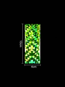24 couleurs Stickers d'ongles géométriques holographiques en forme de flocons de neige de Noël, décalcomanies d'art pour les ongles avec transfert laser 3D, convient pour les ongles des femmes et des filles