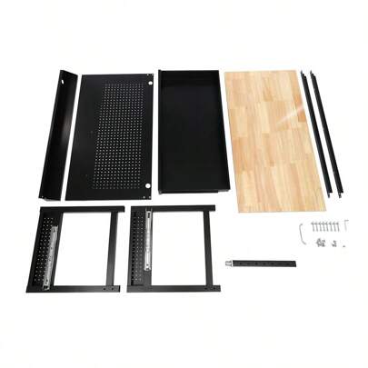 Adjustable Workbench With Adjustable Height From 26 To 35.43 Inches, Table Top 48*24 Inches (Wood), 2000 Lbs Capacity.