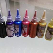 Peinture acrylique en métal, pigment de résine 60ml, crochet en plâtre de couleur or, argent, cuivre. Pâte pour la création de bijoux fait main, DIY, coloration. Retour à l'école