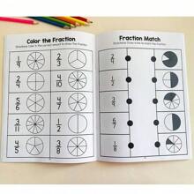 24-Page Fraction Learning Workbook For Kids 6-12 Years - Interactive Math Practice Worksheets, Educational Resources For Teachers & Homeschooling, Comprehensive Homework Support - Multicolor - View 7