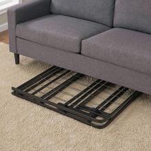 Mainstays Queen 14" High Profile Foldable Steel Platform Bed Frame With Storage Space Under Frame, No Box Spring Required, Black