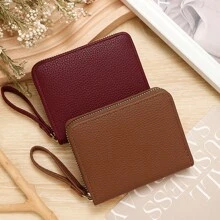 Ví đựng tiền xu có khóa kéo, ví nhỏ gọn dành cho nữ với dung lượng lớn, ví đựng thẻ nhiều ngăn siêu mỏng tối giản dành cho nam, ví đựng bằng lái xe. - Nhiều màu - Xem 3