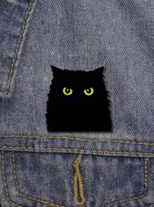 Cute Tiny Black Cat Enamel Pin Novelty Cartoon Animal Metal Badge Brooch For Jewelry Accessory Gifts Wholesale Ladies' Daily Party Accessories, Fashionable Jewelry, Best Friend Gifts Pin For Clothes Bag Charm School