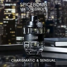 Spicebomb Eau De Toilette - Woody & Spicy - Cologne For Men - 90ml / 3.04 Fl.Oz - 黑色 - 查看 3