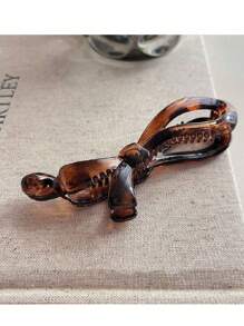 1pc 10.5cm Banana Shaped Hair Clip For Women, 2024 New Style, Ponytail And Bun Hair Accessory, Hair Clip, Spring Summer Valentines Hair Clips Claw Clips Hair Claws Hair Barrettes