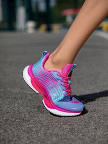 Chaussures de sport élégantes et décontractées pour femmes, baskets respirantes en maille pour l'été, ultra-légères, élastiques, amortissantes et antidérapantes pour le course extérieur