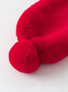 mini bala Mini bufanda de peluche tipo "bala" para bebés, accesorio cálido y festivo para el invierno y Año Nuevo
