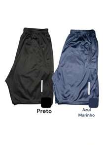 Kit 2 Dry Fit Bermuda Shorts Sports Training With Zipper Pocket! Resale - 駝色 - 查看 2