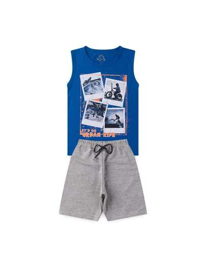 Conjunto Infantil de Verão para Menino Regata Urban Ride e Bermuda - GKS