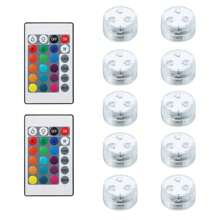 Battery Powered Mini Led Lights With Remote Control, 16 Colors And 4 Color Changing Modes Small Led Lights, Mini Led Lights For Wedding, Party, Table, Home Decor, Crafts, Christmas Decoration, Birthday Decoration, Halloween Lantern Decor