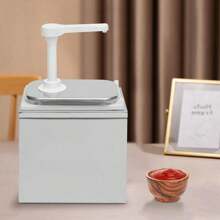 2L Commercial Hot Fudge Nacho Cheese Sauce Pump Dispenser Dispensing - Silver - View 1