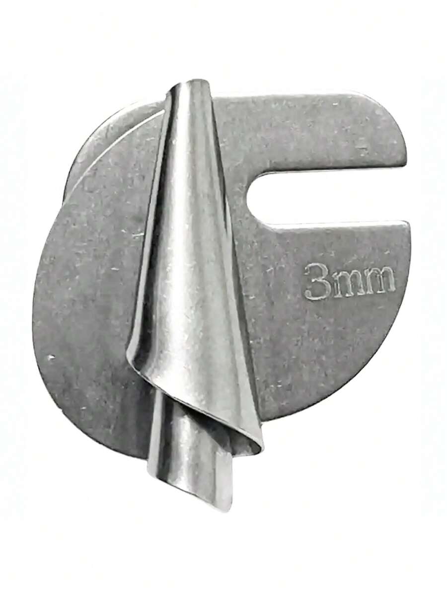 Aparelho Bainha Enrolada Caracol Dobrar Maquina Costura 3mm - Cinza - Visão 1