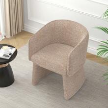 Modern Style Simple And Elegant Chair, White Leisure Chair, Suitable For Dining/Bedroom/Living Room/Reception Desk -Pink,Yifei Store