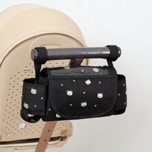 1pc Stroller Hanging Bag Can Touch Storage Bag Storage Basket Cart Organizer Bag Travel Accessories