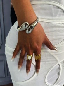 1Pc Cuff Bracelets,Gold Bangles,Wide Bangles, Chunky Bracelet, Bracelet Set, Wide Bracelet, Bracelet For Women,Gift For Her