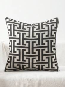 1pc Geometric Chenille Jacquard Cushion Cover Without Filler Home Gift