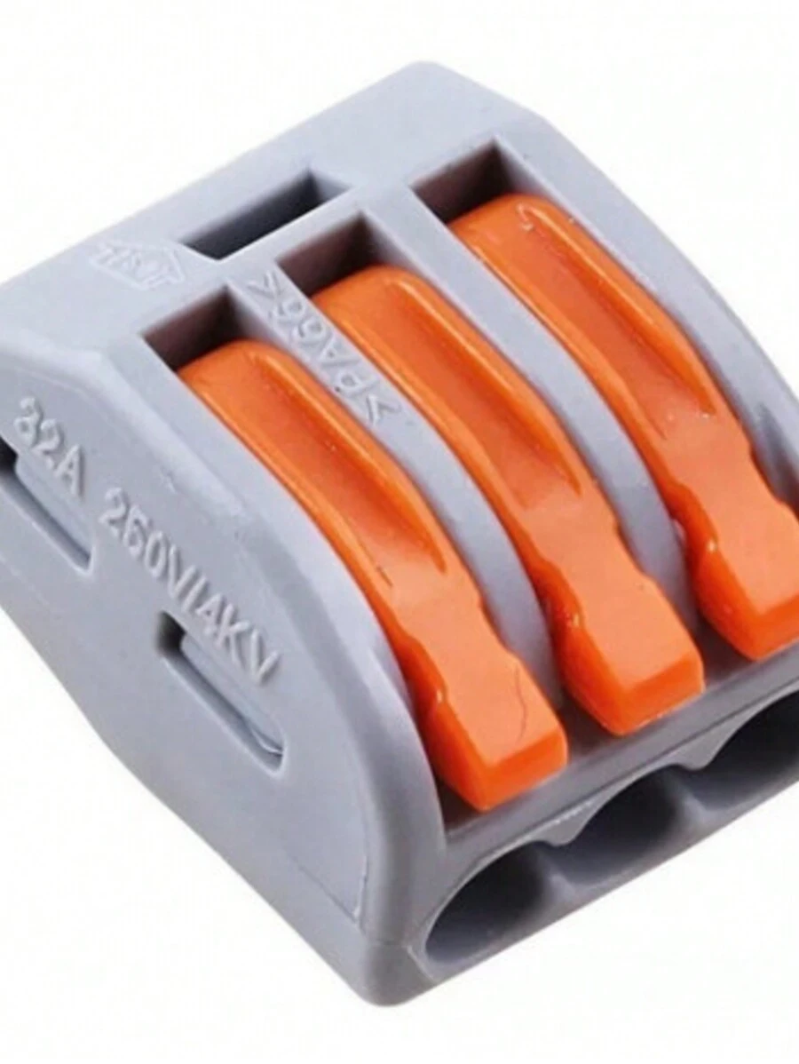 Electrical Connector Splice And Derivation Original 2-Way 3-Way 5-Way And 8-Way - 4mm And 6mm - 3 WAYS 5mm² (250V/32A) - View 1