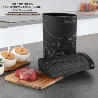 Oval Tubular PP Plastic Holder With Friction Surface TPR, Suitable For Knifes