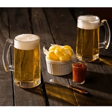 Kit 2 Canecas Zero Grau Chop Cerveja Vinho 380ml Em Vidro de Congelar