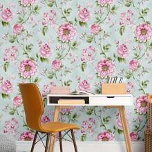 1 Roll Pink Peony Pattern Self-Adhesive Wallpaper, Easy To Peel And Stick, Waterproof And Removable, For Living Room, Kitchen, Bedroom, Dorm, Outdoor Garden Decor, Furniture Renovation, Aesthetic Wallpaper Room Decor Home Decor Wall Decor Bathroom Decor Bedroom Decor Room Decoration Stuff Living Room Decor House Decor Home Decor Living Room Wall Paper Stickers