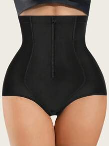 1pc Women High Waist Tummy Control Panty, Shapewear Pants,Butt Lifter Body Shaper Breathable Waist Trainer With Double-Reinforced Crotch For Multi-Occasion