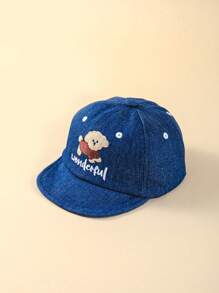 1pc Winter Unisex Baby Baseball Cap, Minimalist Cartoon Design - 1PC - View 15