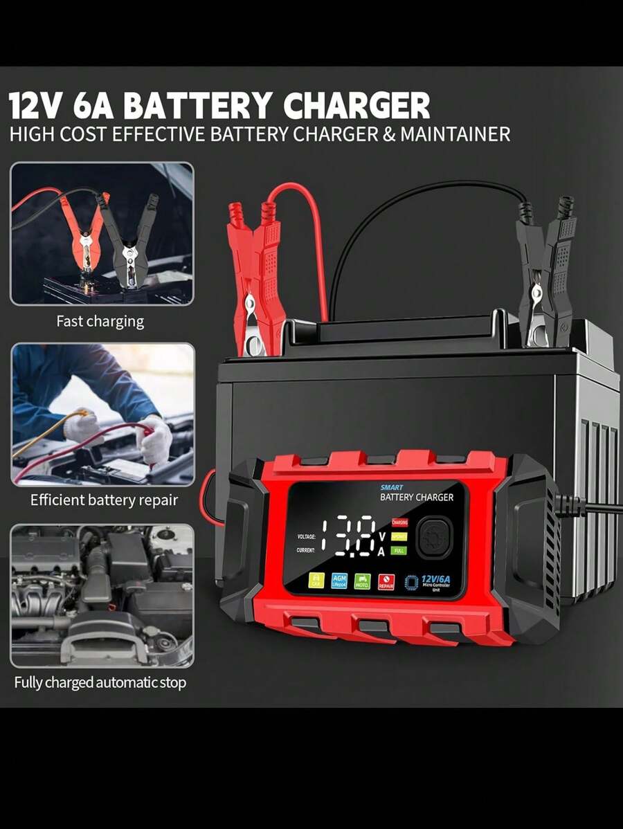Battey Chage 6-Amp 12V Automatic Smat Battey Tickle