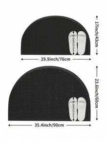 DAJIANG 1 pieza Felpudo de goma PVC grueso, con malla elástica, antideslizante y resistente al agua, adecuado para uso interior y exterior, fácil de limpiar (solo lavar a mano), aplicable para espacios domésticos y comerciales, disponible en varios tamaños, adecuado para la entrada, el baño, la decoración de la cocina - Multicolor - Ver 3