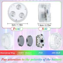 Battery Powered Mini Led Lights With Remote Control, 16 Colors And 4 Color Changing Modes Small Led Lights, Mini Led Lights For Wedding, Party, Table, Home Decor, Crafts, Christmas Decoration, Birthday Decoration, Halloween Lantern Decor