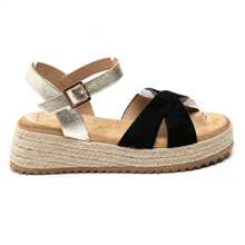 Giày sandal đế xuồng hở mũi đa năng thời trang thường ngày dành cho nữ - màu đen - Xem 3