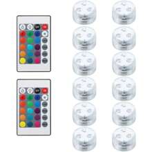 Battery Powered Mini Led Lights With Remote Control, 16 Colors And 4 Color Changing Modes Small Led Lights, Mini Led Lights For Wedding, Party, Table, Home Decor, Crafts, Christmas Decoration, Birthday Decoration, Halloween Lantern Decor