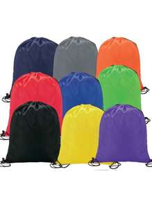 Black Portable Sports Bag, Drawstring Riding Backpack, Gym Shoes Bag, Clothes Backpacks
