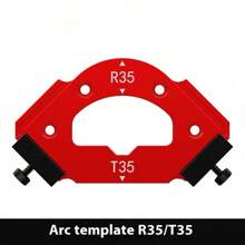 1 Set Bohans Woodworking Inner & Outer Angle RT Template, Wardrobe Corner Radius Template, Arc Shape Trimming & Positioning Tool