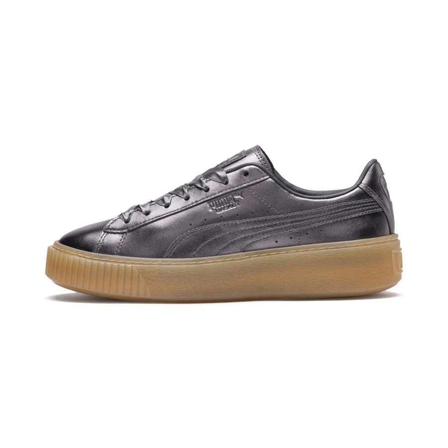 [366687-01] Womens Puma Basket Platform Luxe - Multicolor - View 1
