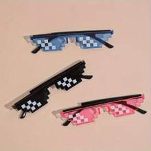 1/5/10pcs Pixel Art Glasses Party Gifts - PVC Mosaic Glasses For All Kinds Of Festive, Photo Props, Strange Gadgets, Non-Electric, Fun Aesthetic Accessories For Parties And Events