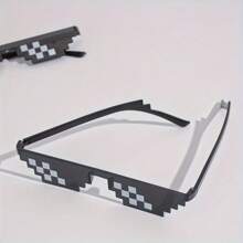 1/5/10pcs Pixel Art Glasses Party Gifts - PVC Mosaic Glasses For All Kinds Of Festive, Photo Props, Strange Gadgets, Non-Electric, Fun Aesthetic Accessories For Parties And Events