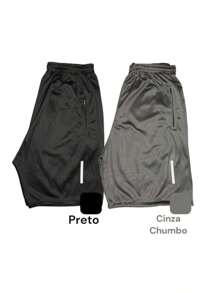 Kit 2 Shorts Bermuda Dry Fit Esportiva Treino Com Ziper no Bolso ! Cor variaodo - Bronze - Visão 3