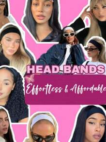 Random Color Headbands For Women Non Slip - Fashion Sports Hair Bands For Women's Hair, Yoga Headbands For Women, Workout Headbands For Women, Soft Cloth Stretchy Headband For Women For Workout Yoga Running Travel Multi Style Back To School - Multicolor - View 7