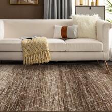 Modern Geometric Area Rug Machine Washable Area Rug Super Soft Rug Stain Resistant Non-Slip Foldable Rug For Living Room Bedroom Playroom Office