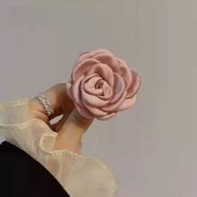 Broche de flor de camelia elegante, accesorio de broche floral de diseño elegante para vestidos, bolsos, encanto, camisas, chaquetas, joyería, Navidad, Halloween