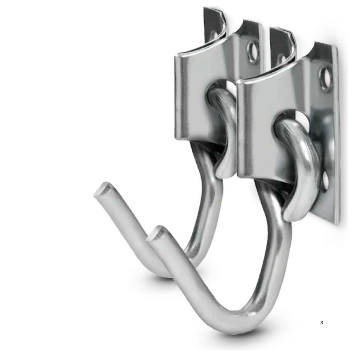 Kit 4 Gancho De Rede Parafusar Aço Inox Resistente Reforçado - Multicolorido - Visão 1